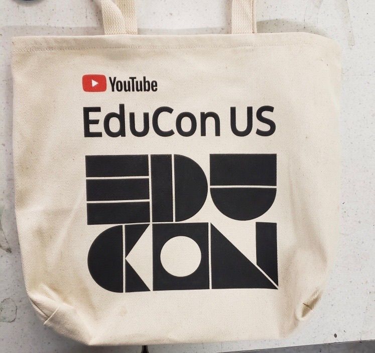 EduCon US Bag for YouTube Merchandise for Event Planners
