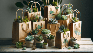 Mini Succulents or Potted Plants Party Bags