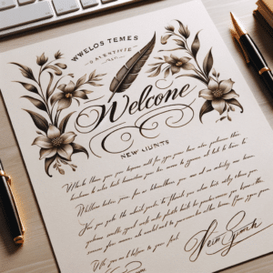 Handwritten Welcome Letters: