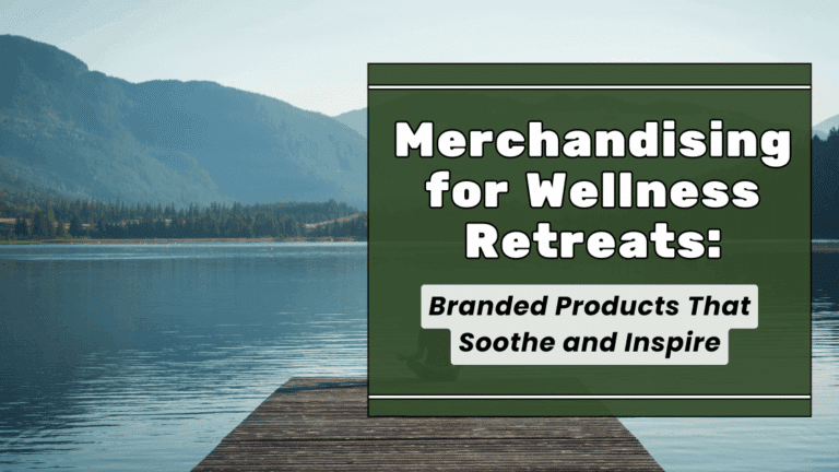 A green sign promoting soothing branded products at a wellness retreat