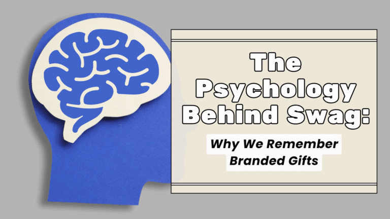 Paper cutout head with psychology behind swag text