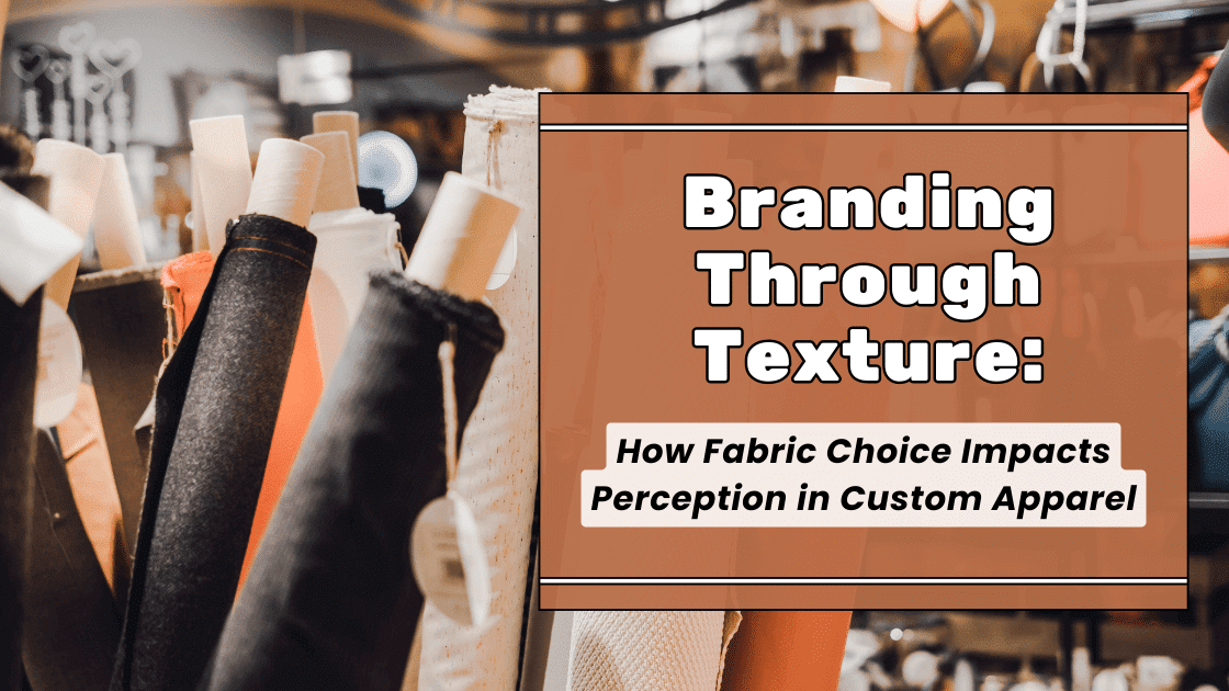 Store display showcasing fabric choices for brand perception