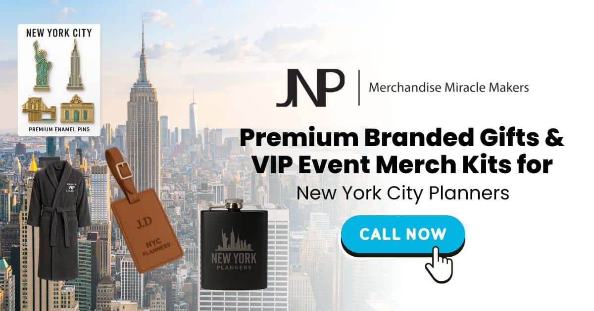 Premium Branded Gifts & VIP Event Merch Kits for New York City Planners