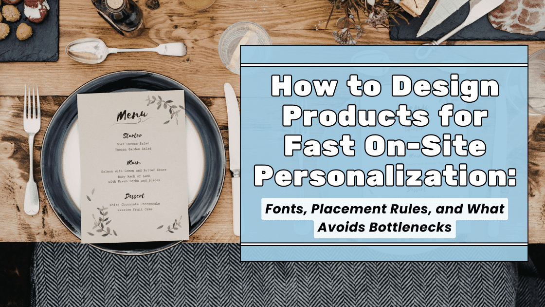 Table with a menu and place settings